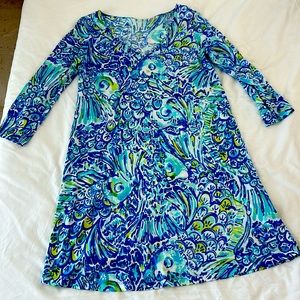 Lilly Pulitzer Erin Dress Blue Crush Print